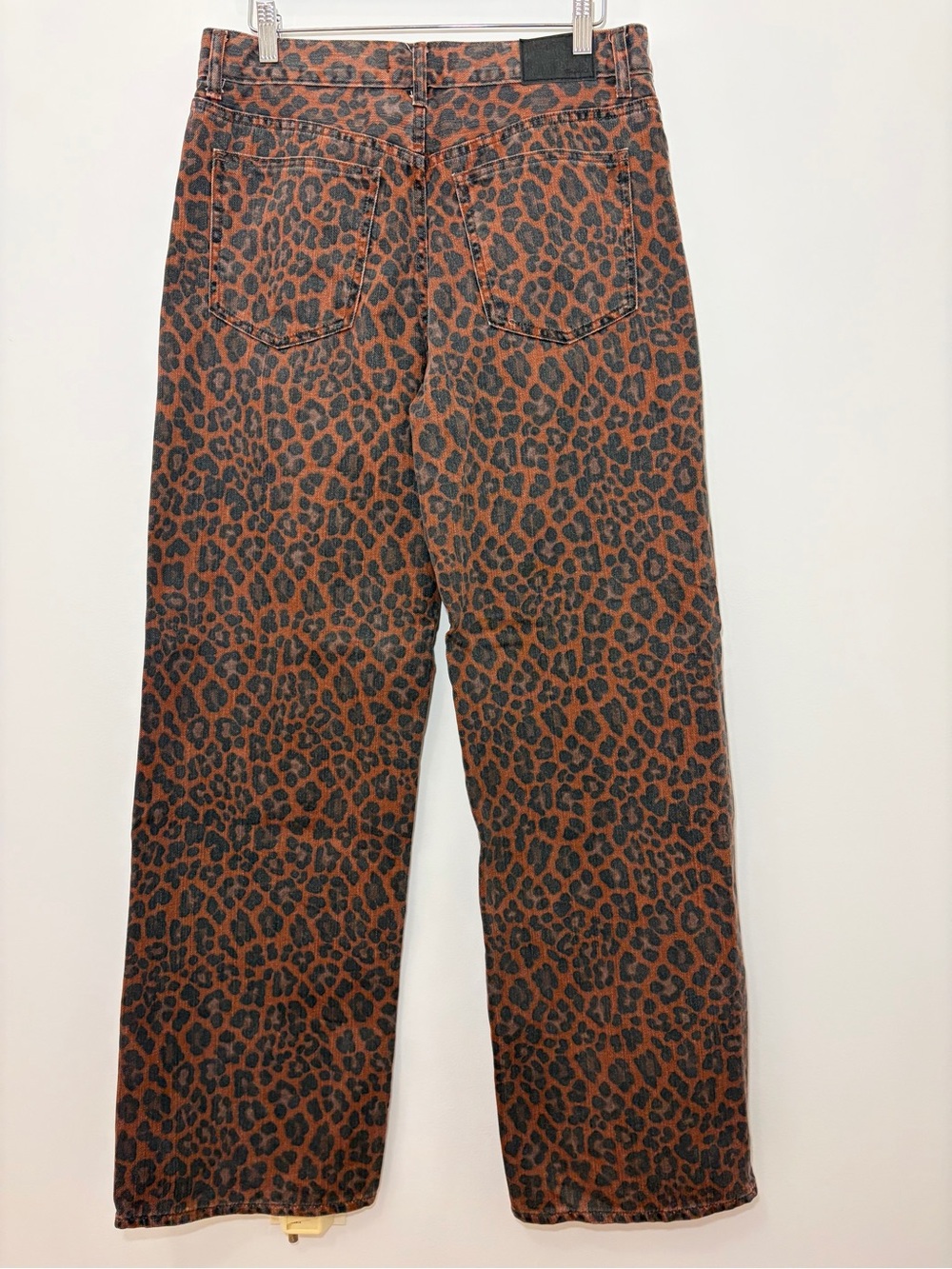 NWOT Madewell Low Slung Baggy Jeans in Leopard Print- Size 26 - Picture 6 of 7